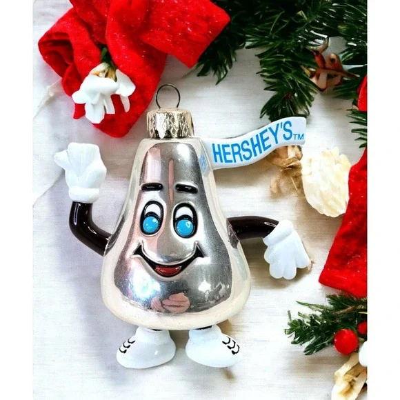 Hersheys Chocolate Kiss Christmas Ornament Original Anthropomorphic Hershey PA - Picture 2 of 8